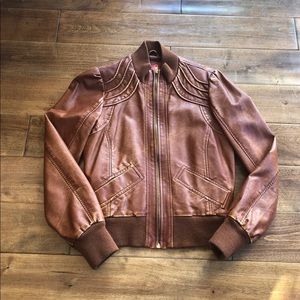 Women’s faux leather jacket